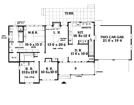 First Floor Plan image of FLORENCE House Plan