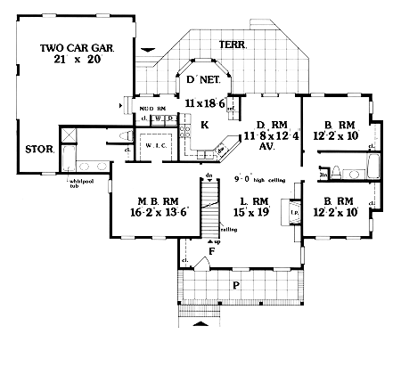First Floor Plan image of SABRINA House Plan