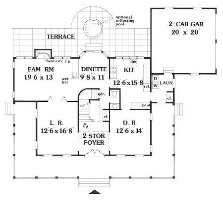 First Floor Plan image of ELLIE House Plan