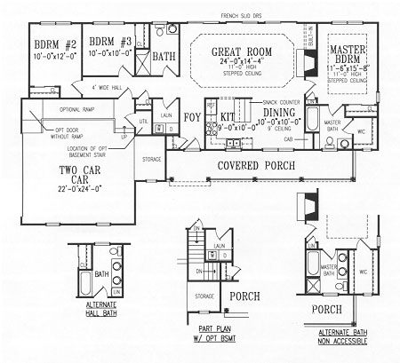 First Floor Plan image of SPRINGFIELD House Plan