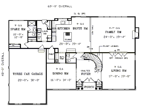 First Floor Plan image of SAUVIGNON House Plan