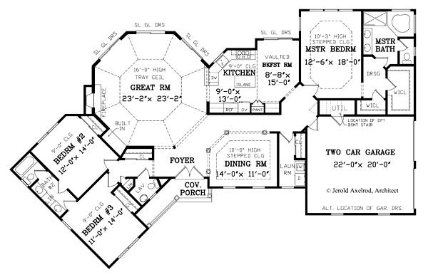 First Floor Plan image of WINSTON House Plan