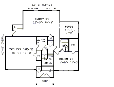 Lower Level image of GREENFIELD House Plan