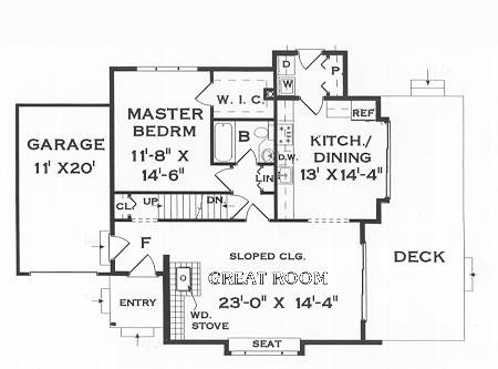 First Floor Plan image of LENA II House Plan