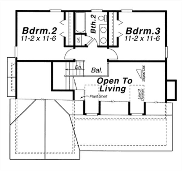 Second Floor image of Hunter House Plan