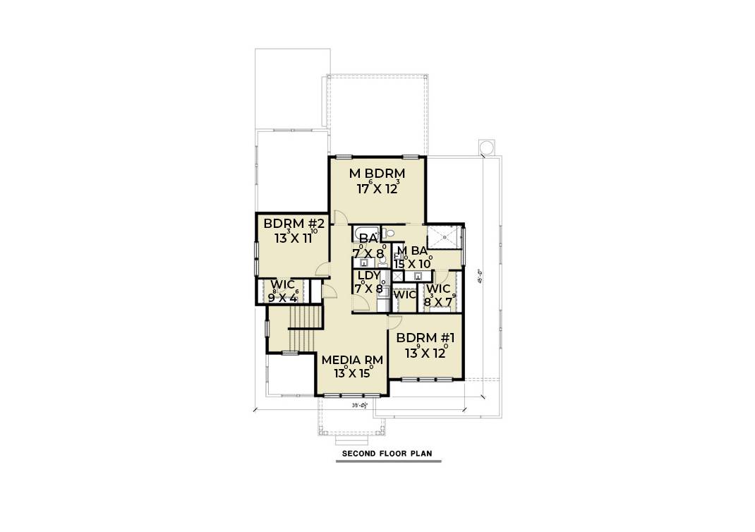 2nd Floor image of Contemporary 205 House Plan