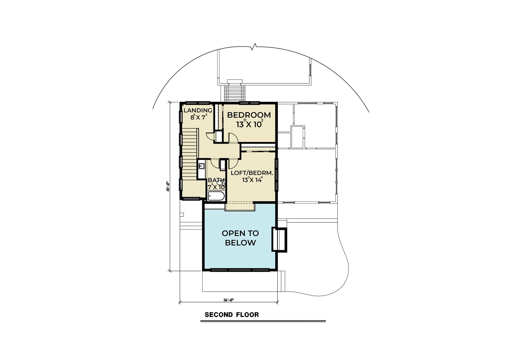 2nd Floor image of Contemporary 201 House Plan