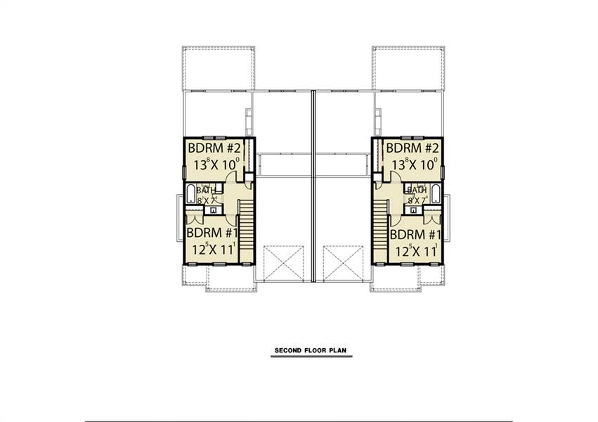2nd Floor image of Duplex A House Plan