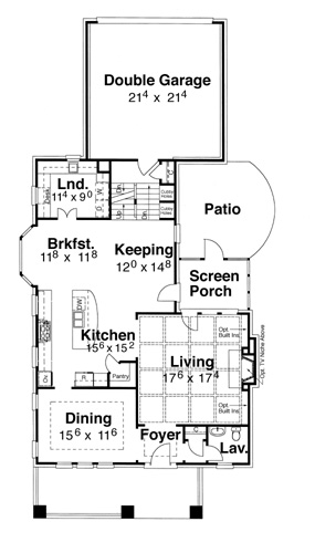 First Floor image of Stratton House Plan