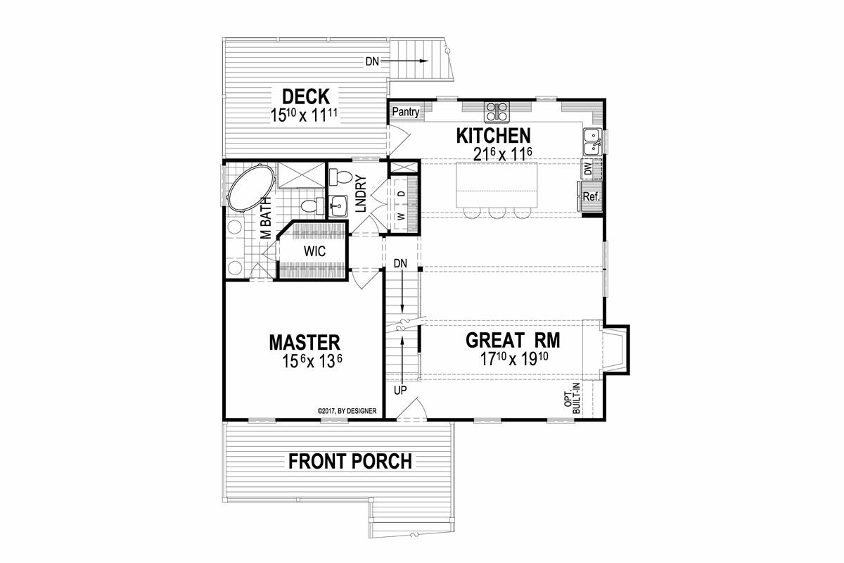 First Floor image of Deerfield II House Plan