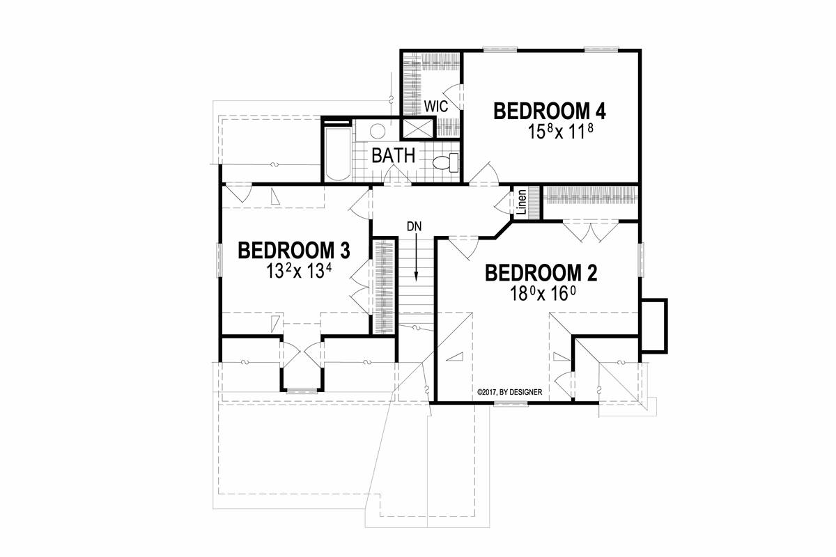 Second Floor image of Deerfield II House Plan