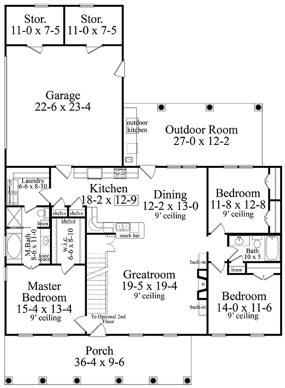 Floor Plan image of Clark House Plan