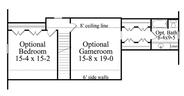 Optional or Future Floor Plan image of Clark House Plan