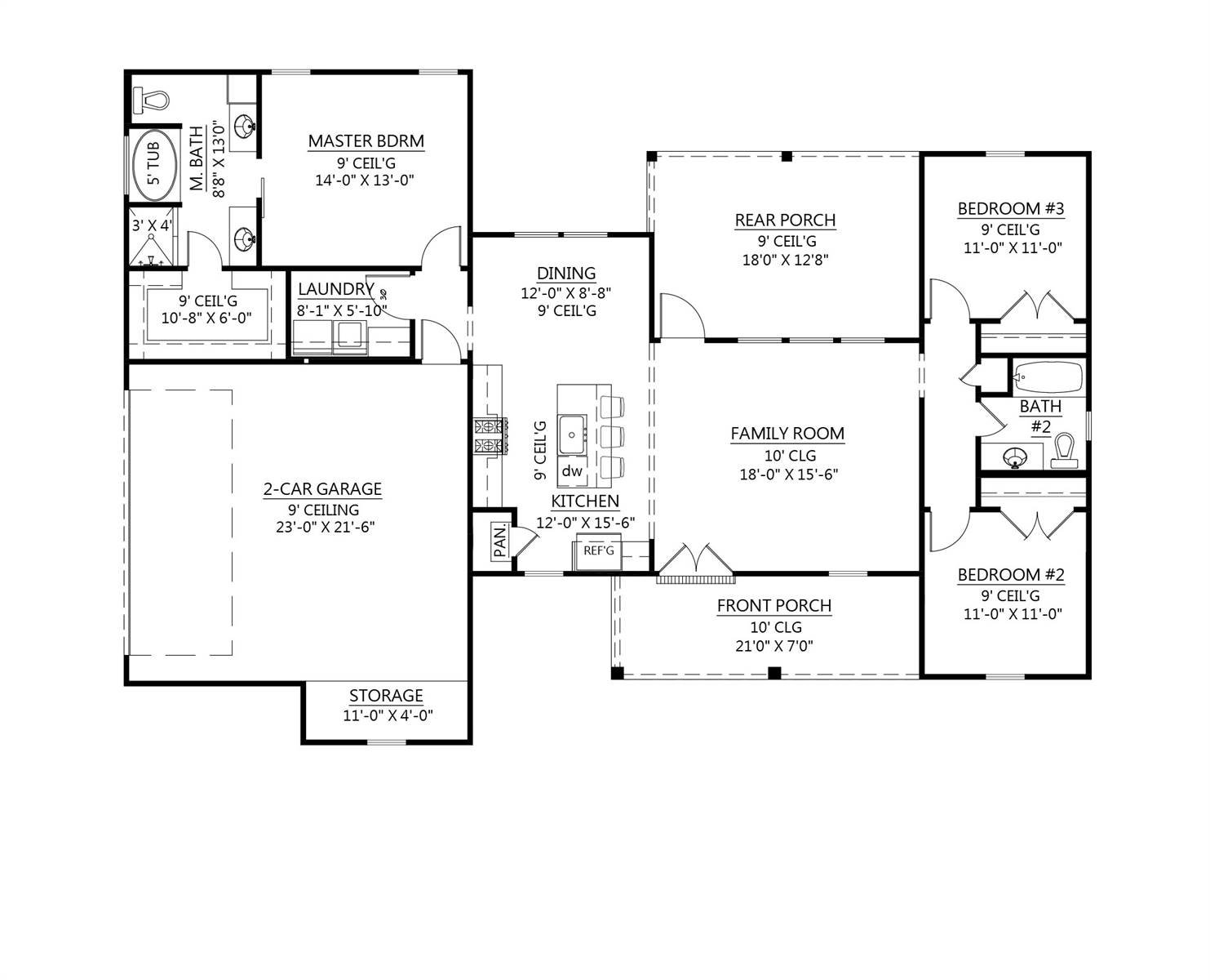 1st Floor image of The Spruce Pine House Plan