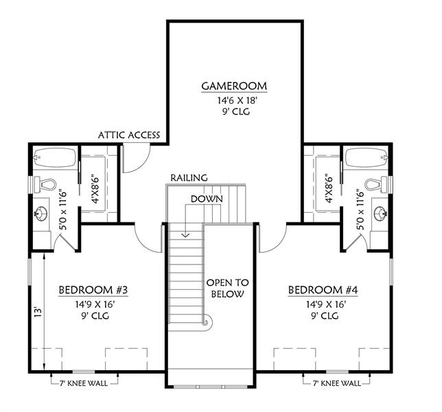 2nd Floor image of Summerville House Plan