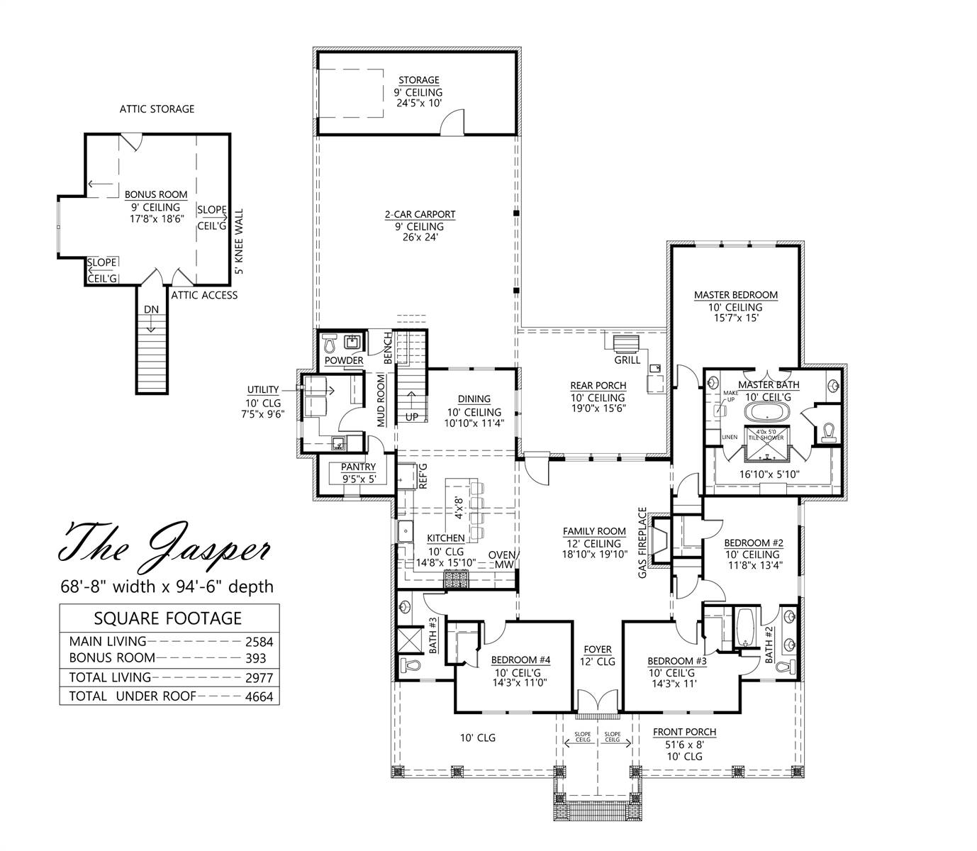 1st Floor image of The Jasper House Plan