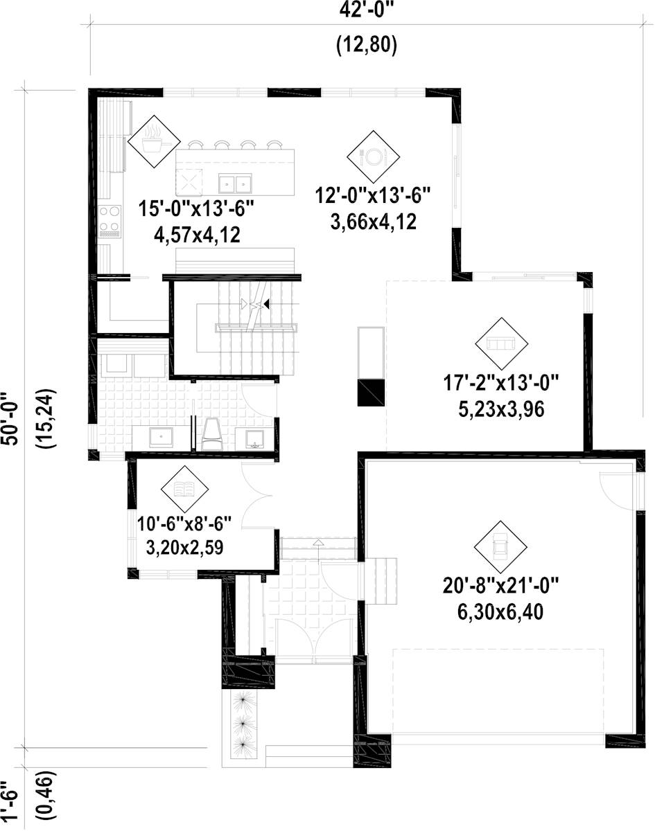 1st Floor image of The Frederick House Plan