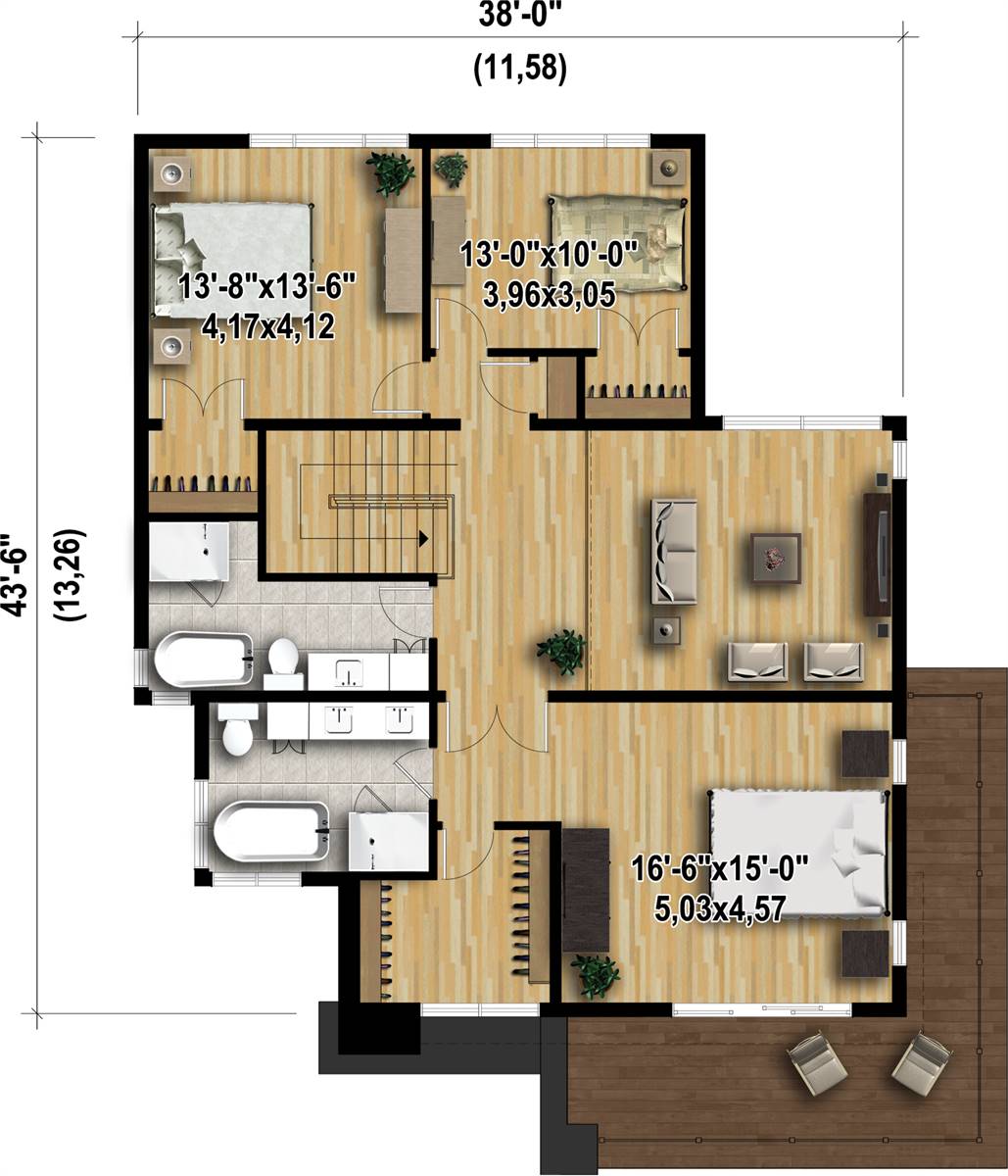 2nd Floor image of The Frederick House Plan