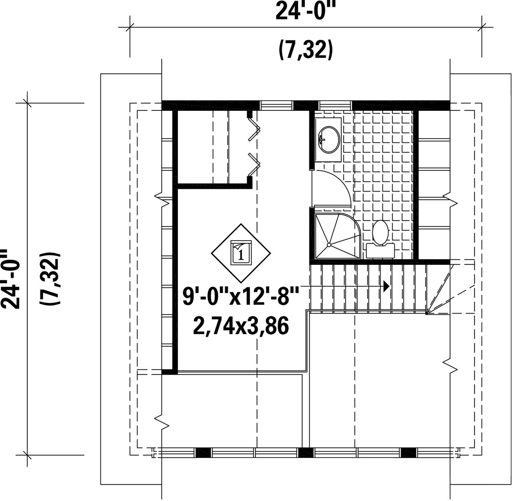 2nd Floor Plan image of Okemo House Plan