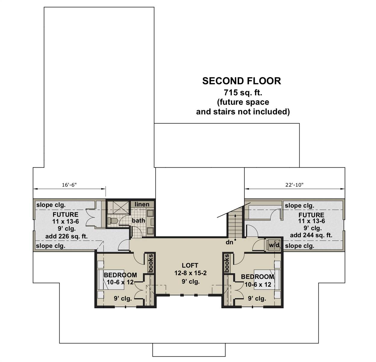 2nd Floor Plan image of Millerville House Plan