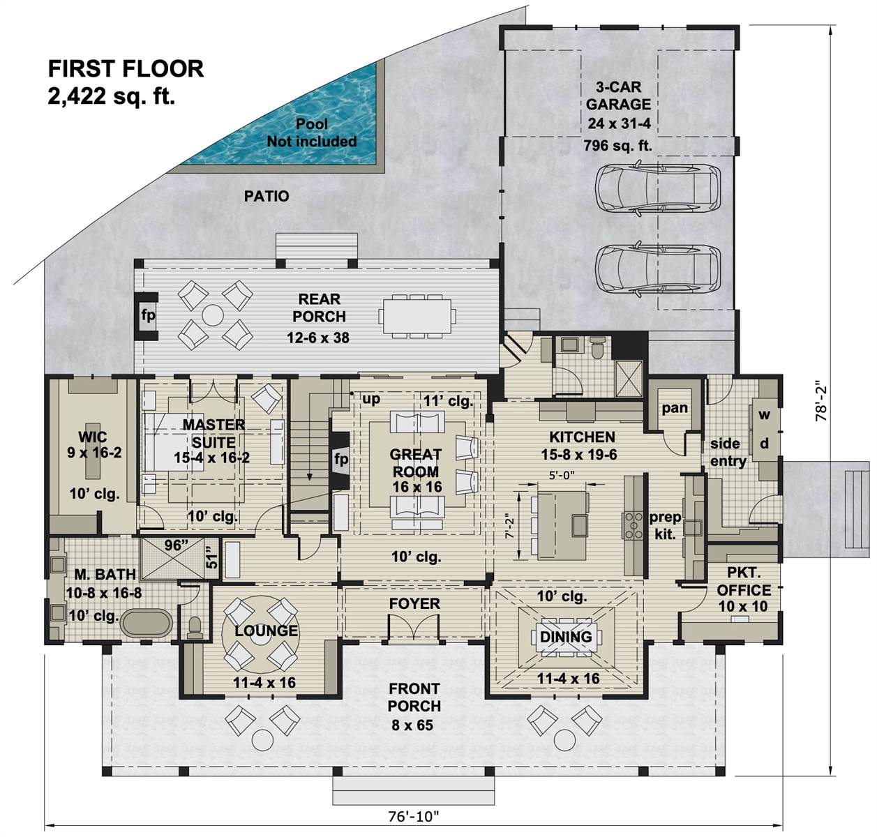 1st Floor image of Ruth Ann House Plan