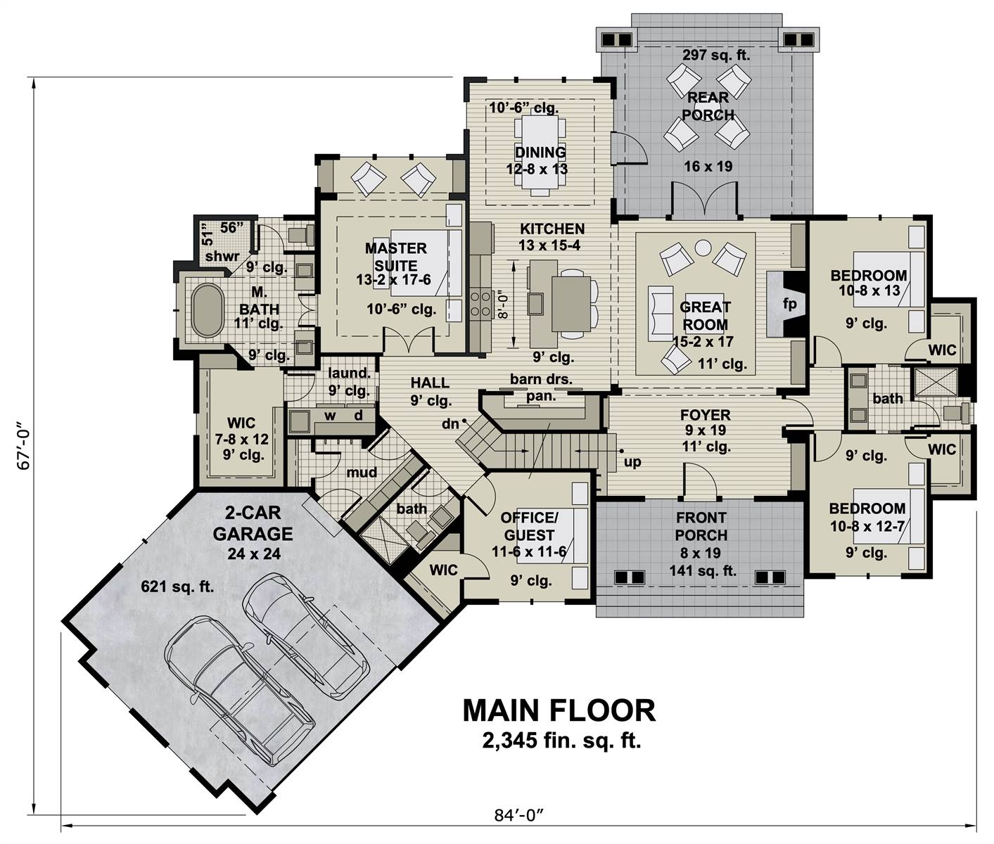 1st Floor image of Berkshire House Plan