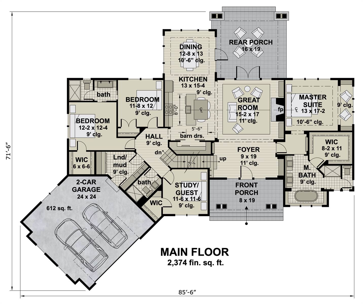 1st Floor image of Irene House Plan