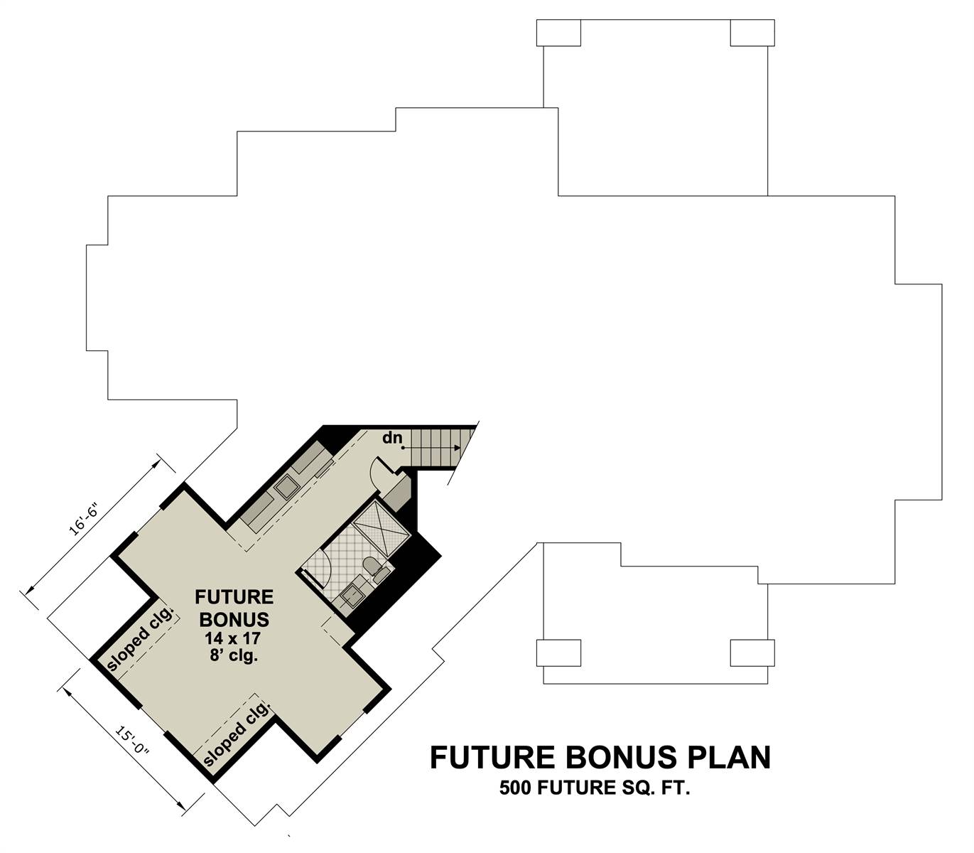 Bonus Plan image of Litchfield House Plan