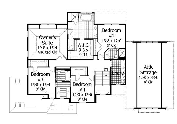 2nd Floor Plan image of Plan 1997