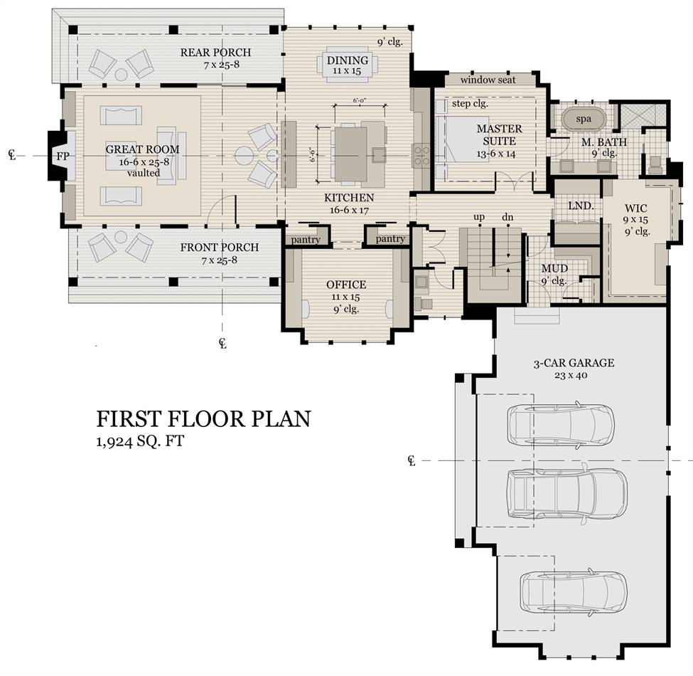 1st Floor Plan image of Plan 2004