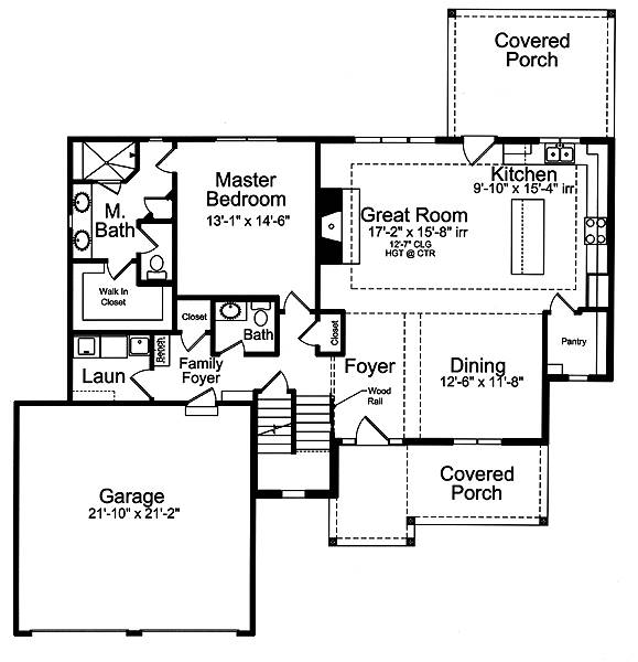 First Floor Plan image of The Elderberry House Plan