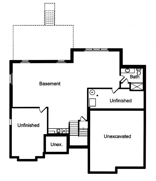 Foundation Plan image of The Applewood House Plan