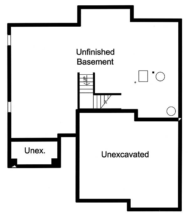 Basement Floor Plan image of The Valencia House Plan