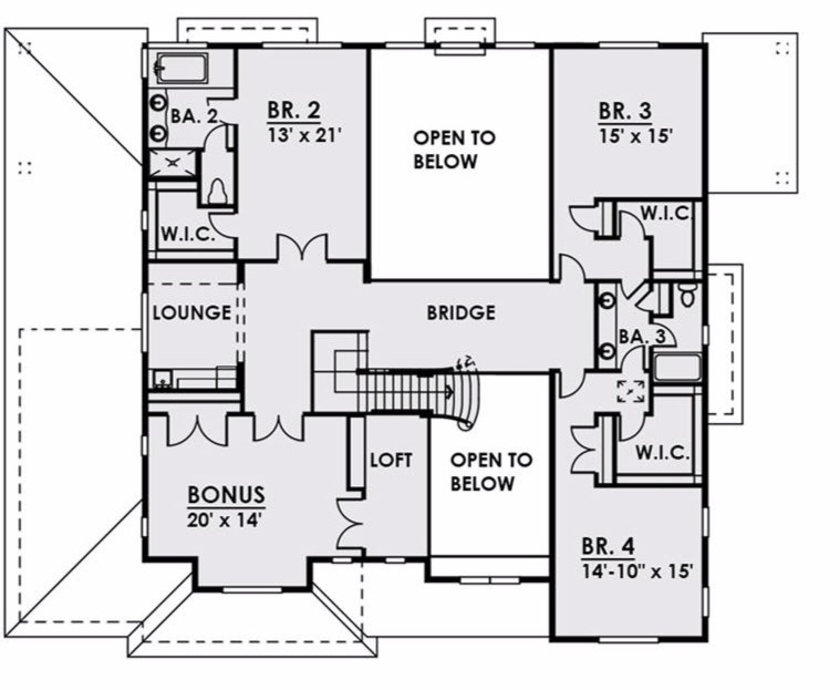 2nd Floor image of Petrenko Residence House Plan