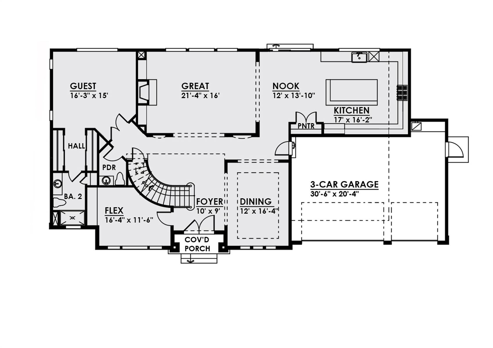 1st Floor image of SNC 27th St House Plan