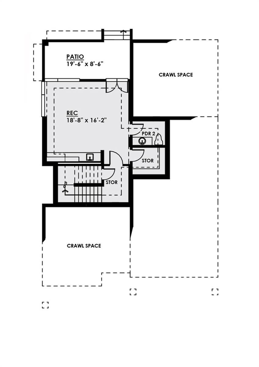 Lower Level Plan image of Sierra Homes Renton House Plan