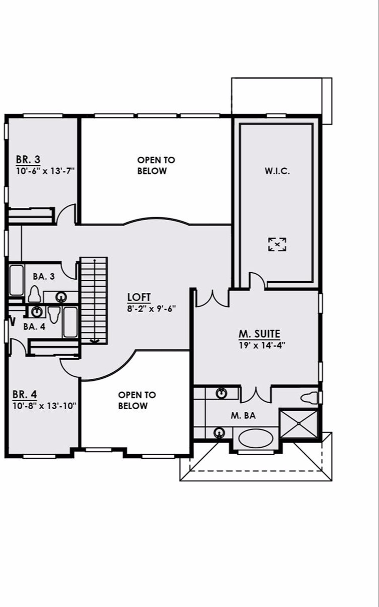 2nd Floor image of Huff Residence House Plan