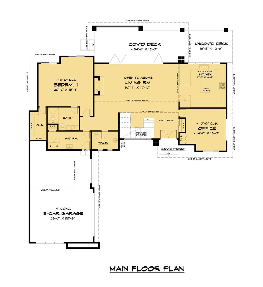 Main Floor Plan image of Edgelake (Meresi) House Plan