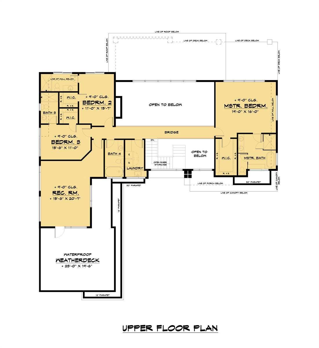 Upper Floor Plan image of Edgelake (Meresi) House Plan