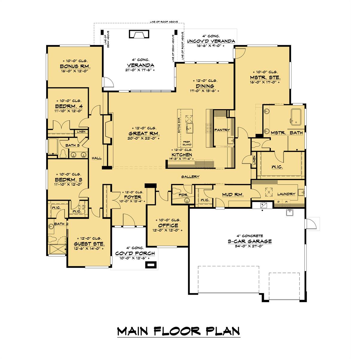 1st Floor image of Tyshkun Rambler House Plan