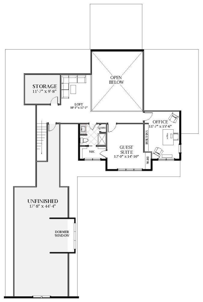 2nd Floor image of Wellspring House Plan