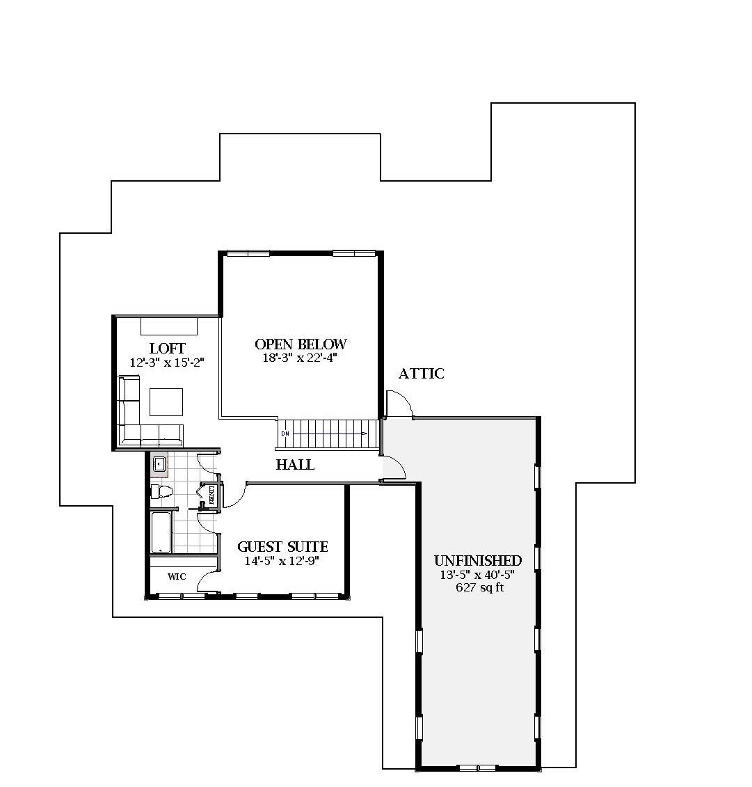 2nd Floor image of Grove Park House Plan