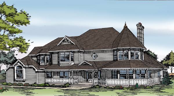 Front Rendering image of SHREWSBURY House Plan