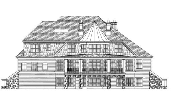 Rear Elevation image of Salem House Plan