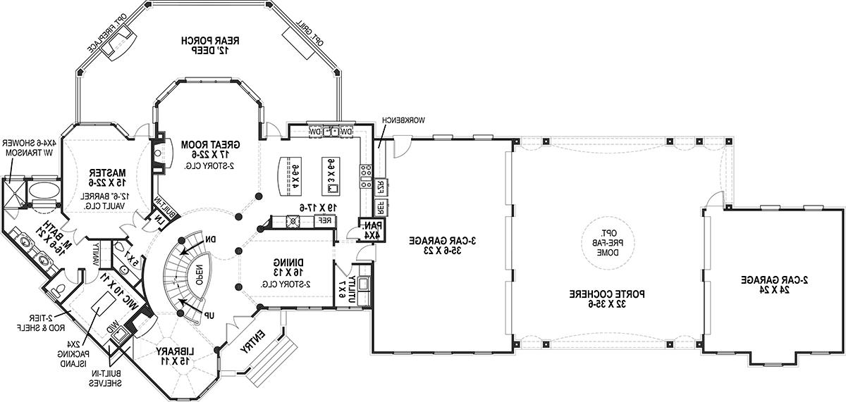 1st Floor Plan image of Lady Rose House Plan