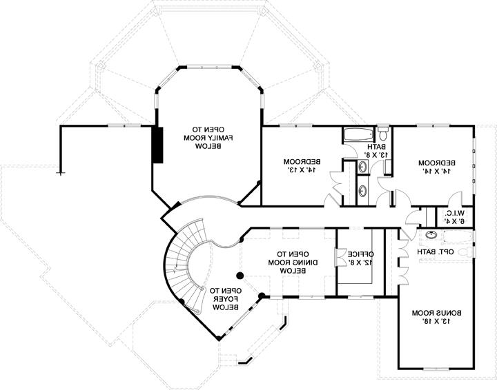 Second Floor Plan image of Salem House Plan