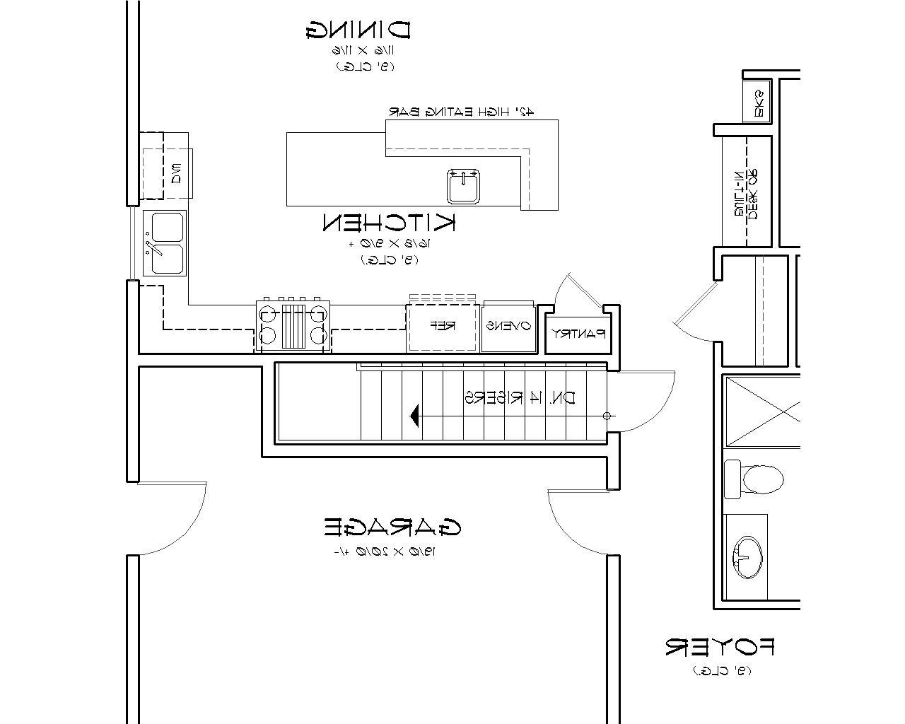 Basement Stair Location image of Greene House Plan