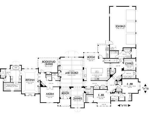 First Floor Plan image of Nelson House Plan