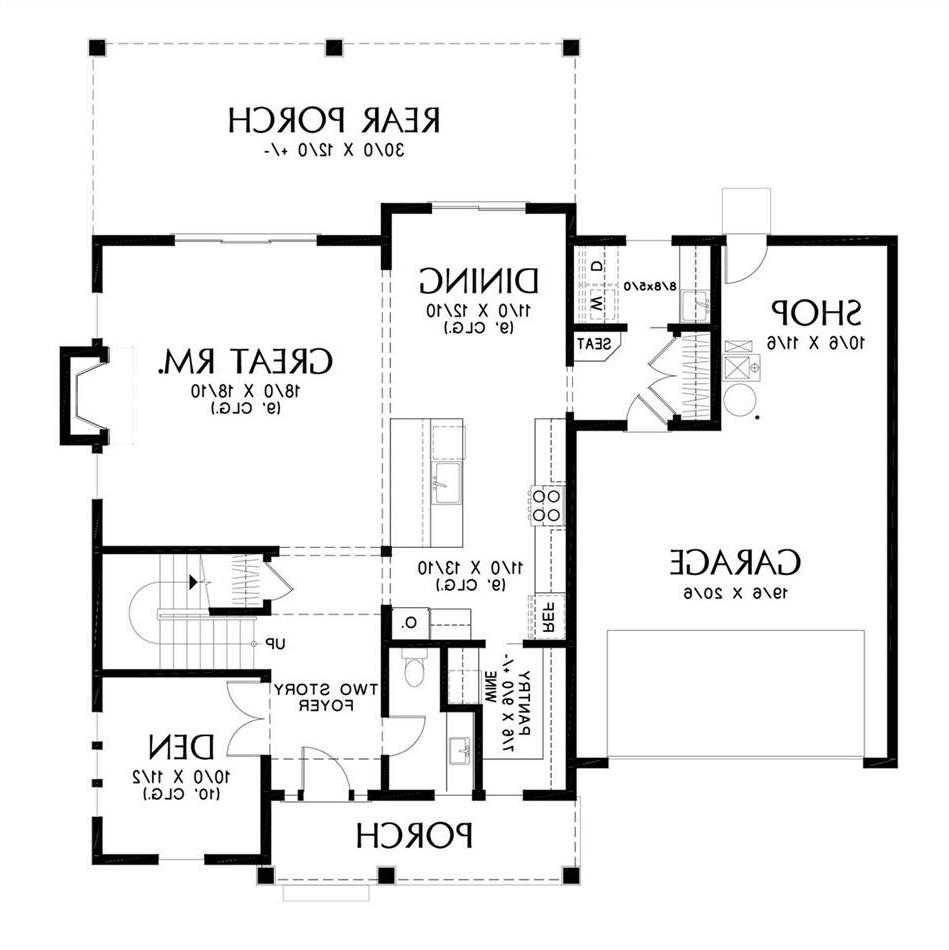 Main Floor image of Denneville House Plan