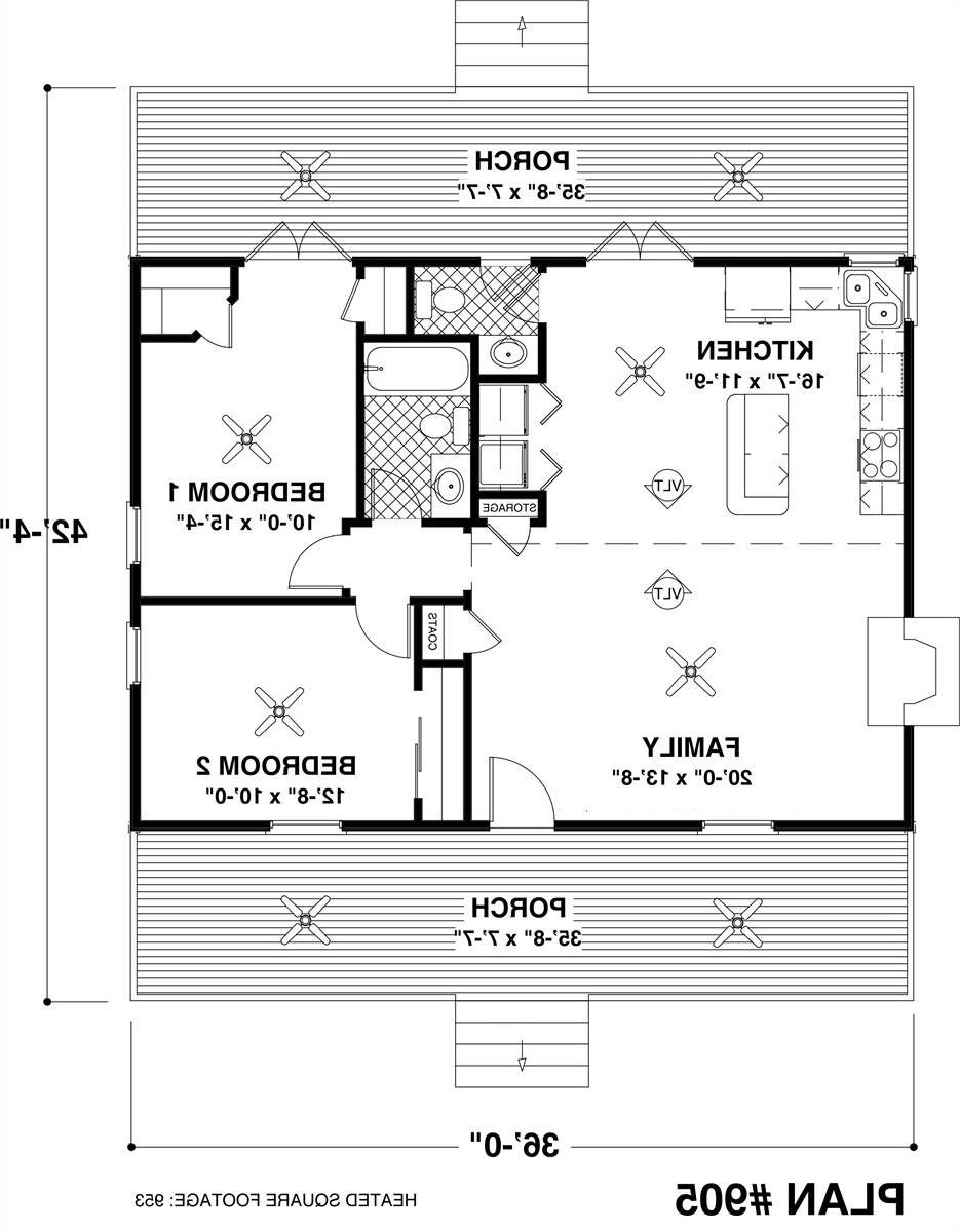 Floor Plan image of The Mountain Retreat House Plan
